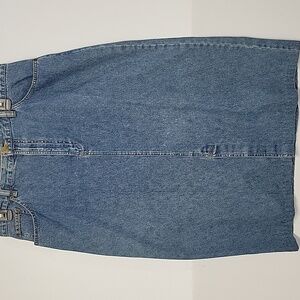 Women's Covington Size 14 Blue Denim Midi Skirt